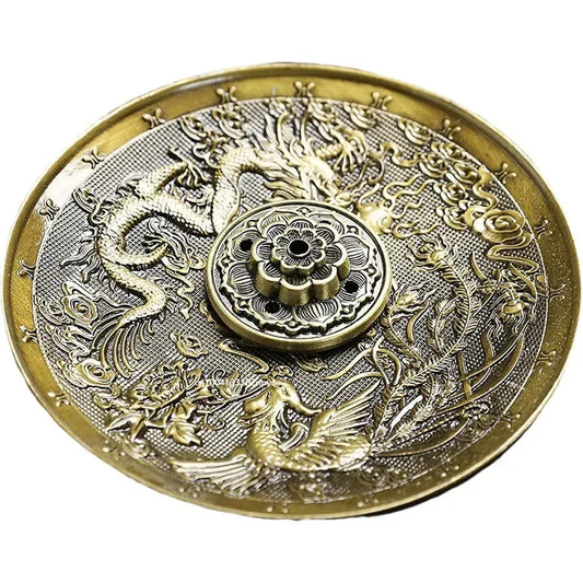 Bronze Incense Tray with Incense Holder